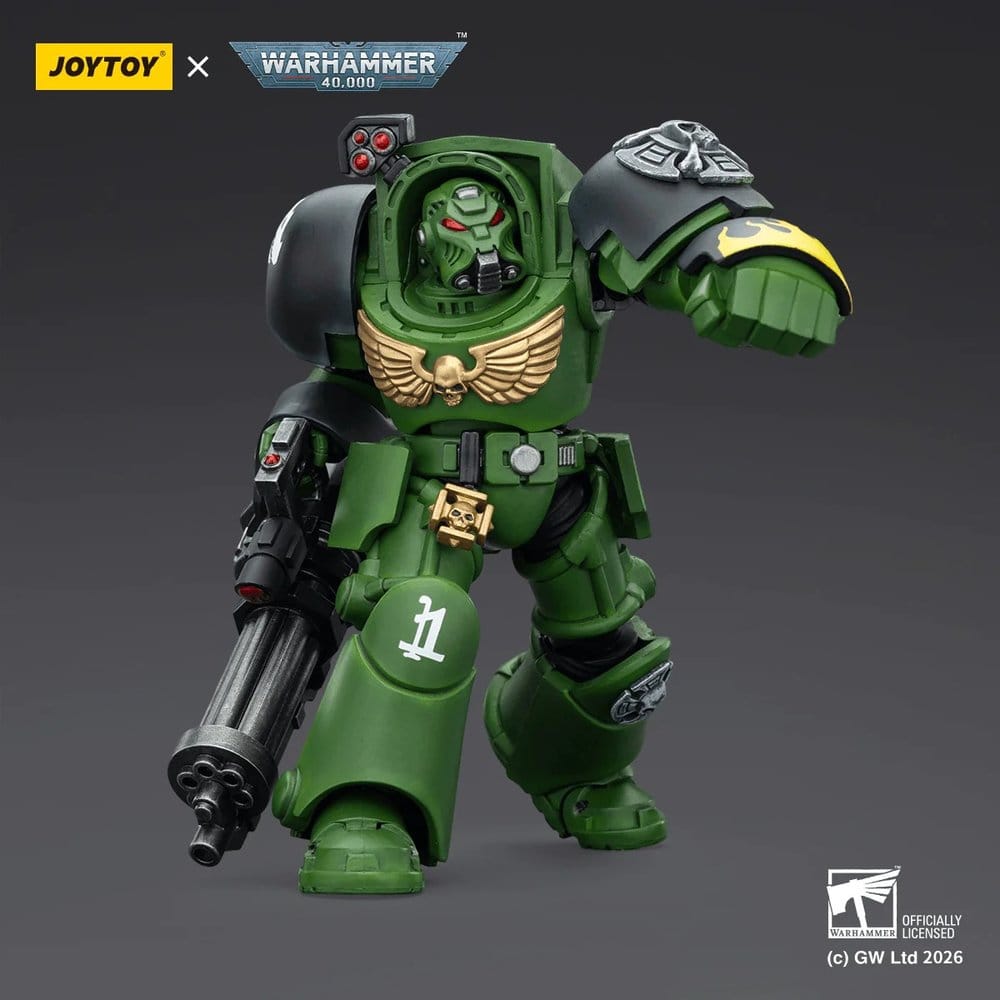 Warhammer 40,000 Actionfigur Salamanders Terminator 3 with Power Fist and Assault Cannon 14 cm - Anime Figuren günstig kaufen
