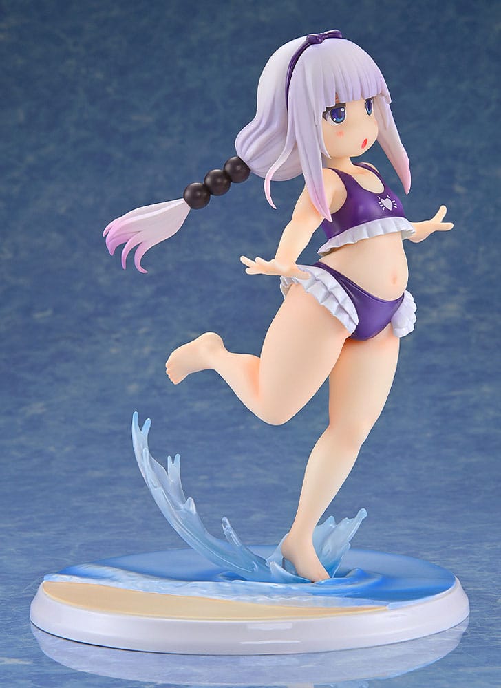 Miss Kobayashi's Dragon Maid PVC Statue 1/6 Kanna Kamui: Excited to Wear a Swimsuit at Home Ver. (Purple) 20 cm