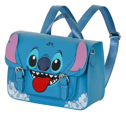 Lilo & Stitch Satchel Umhängetasche Rucksack Tongue Blue - Anime Figuren günstig kaufen