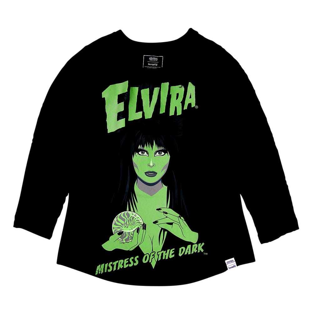 Elivira by Loungefly Tee T-Shirt Unisex Shirred Raglan - Anime Figuren günstig kaufen
