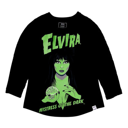 Elivira by Loungefly Tee T-Shirt Unisex Shirred Raglan - Anime Figuren günstig kaufen