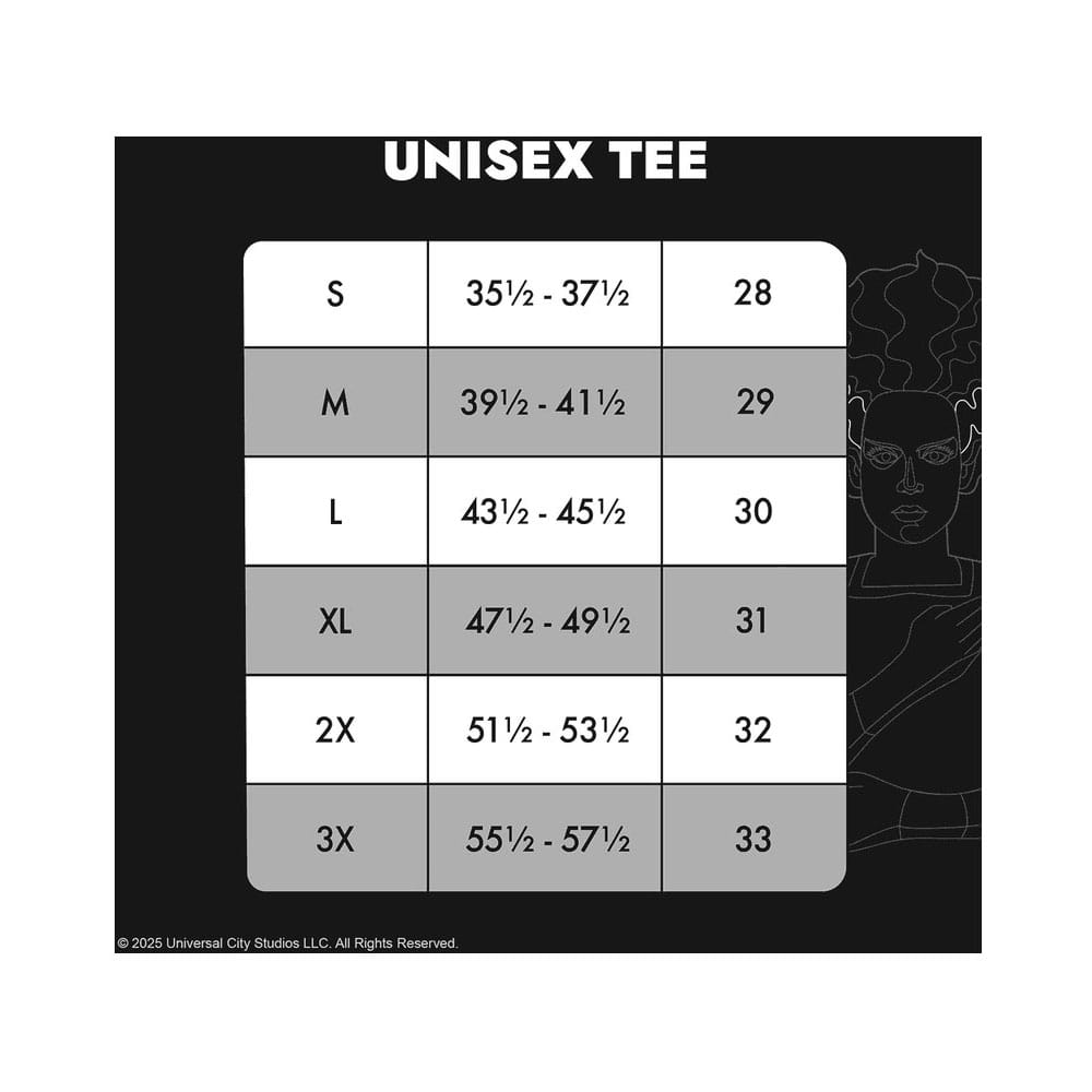 Universal Monsters by Loungefly Tee T-Shirt Unisex Bride of Frankenstein - Anime Figuren günstig kaufen