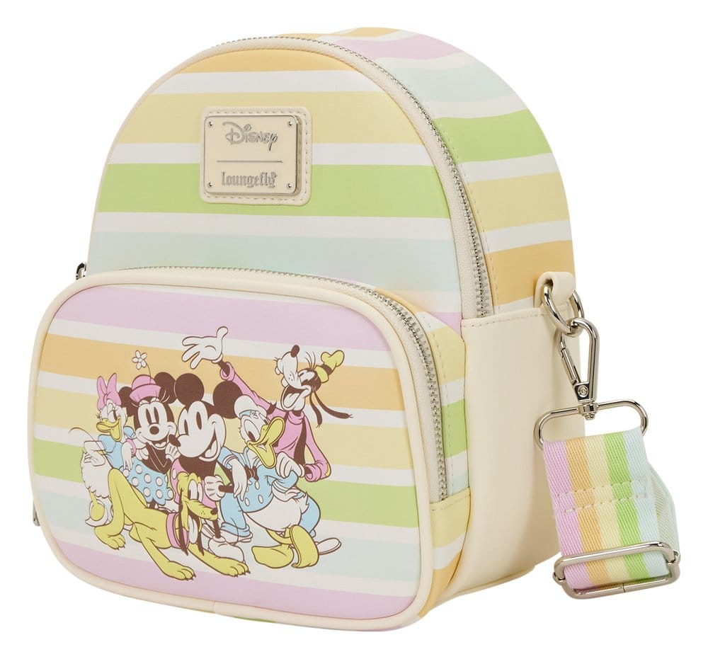 Disney by Loungefly Umhängetasche Mickey and Friends Rainbow Stribes - Anime Figuren günstig kaufen