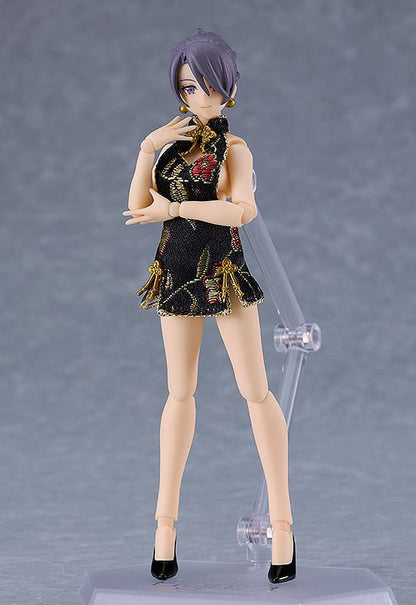 Female Body (Mika) - Mini Skirt Chinese Dress Outfit (Black) - Max Factory - Anime Figuren günstig kaufen
