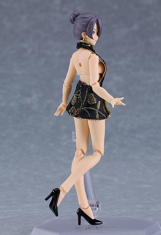Female Body (Mika) - Mini Skirt Chinese Dress Outfit (Black) - Max Factory - Anime Figuren günstig kaufen