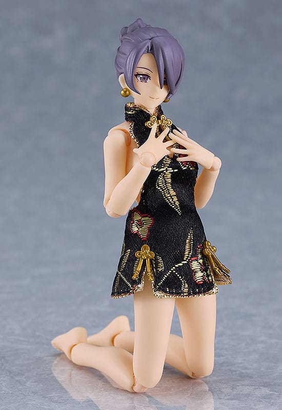 Female Body (Mika) - Mini Skirt Chinese Dress Outfit (Black) - Max Factory - Anime Figuren günstig kaufen