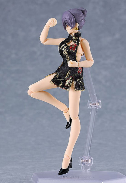 Female Body (Mika) - Mini Skirt Chinese Dress Outfit (Black) - Max Factory - Anime Figuren günstig kaufen