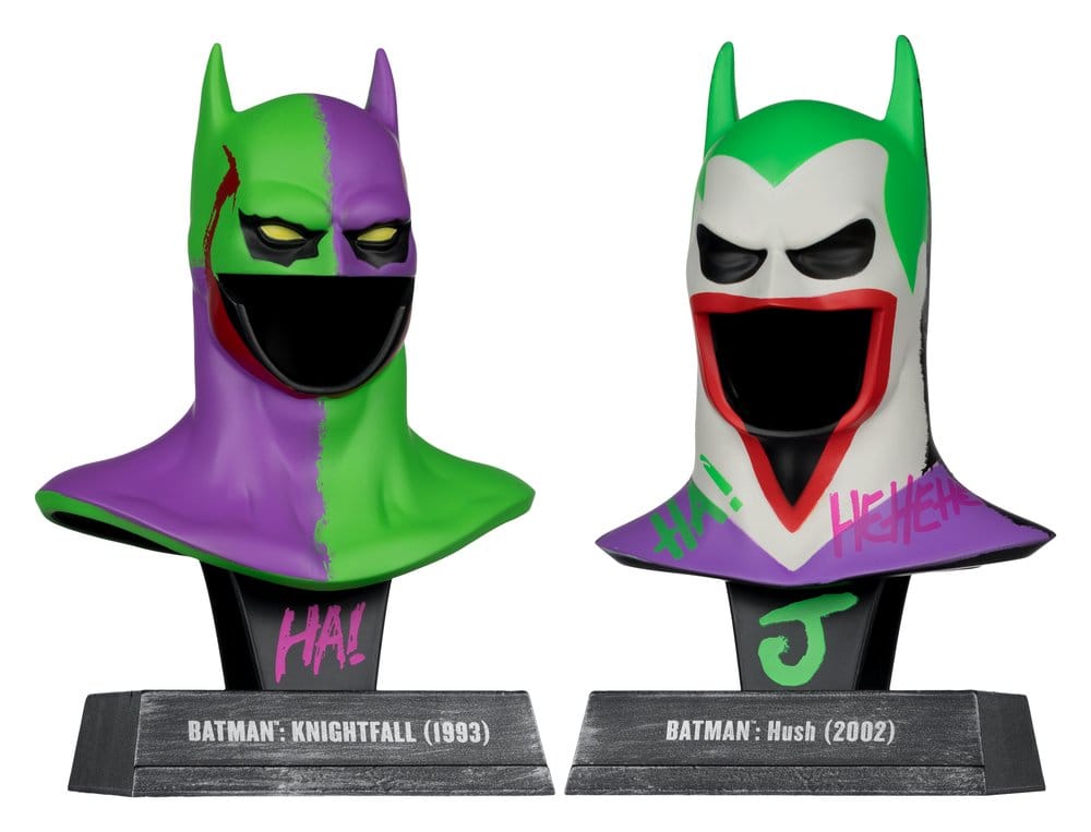 Batman DC Direct Mini-Replik 2er-Pack Batman Masken Hush & Knightfall (Jokerized) (Gold Label) - Anime Figuren günstig kaufen