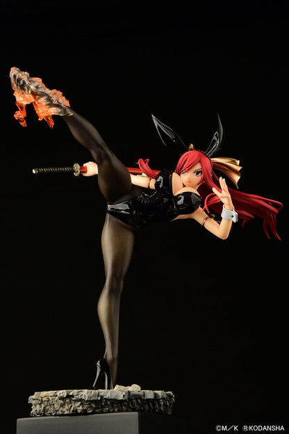 Erza Scarlet High Kick Black Bunny Ver. Orca Toys