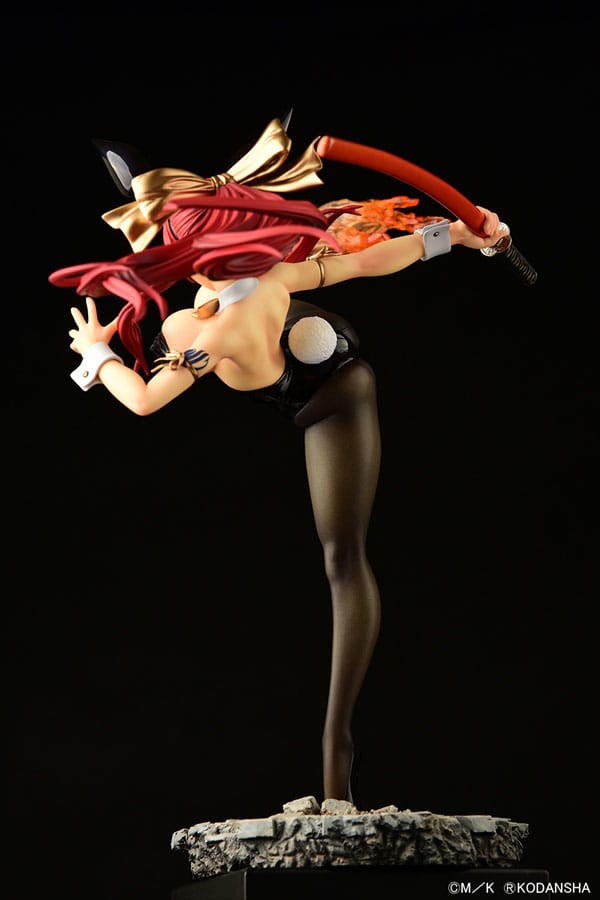 Erza Scarlet High Kick Black Bunny Ver. Orca Toys