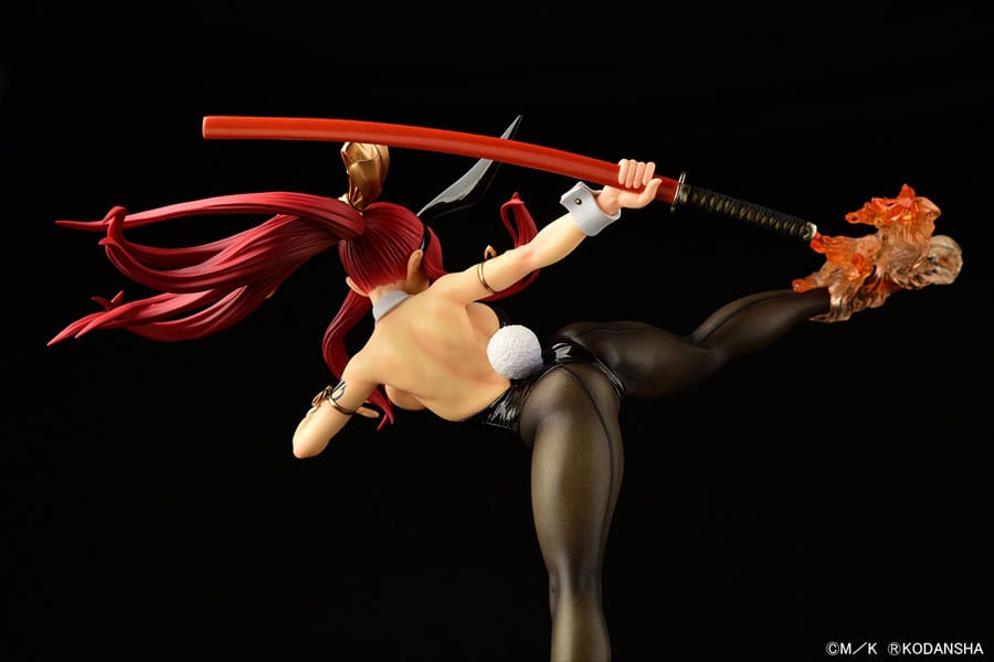 Erza Scarlet High Kick Black Bunny Ver. Orca Toys
