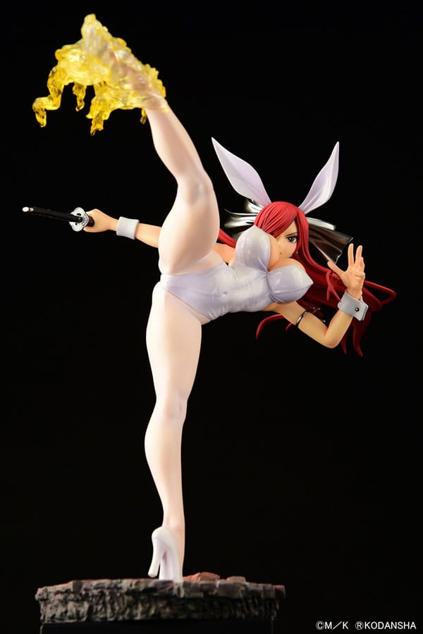 Erza Scarlet High Kick White Bunny Ver. Orca Toys