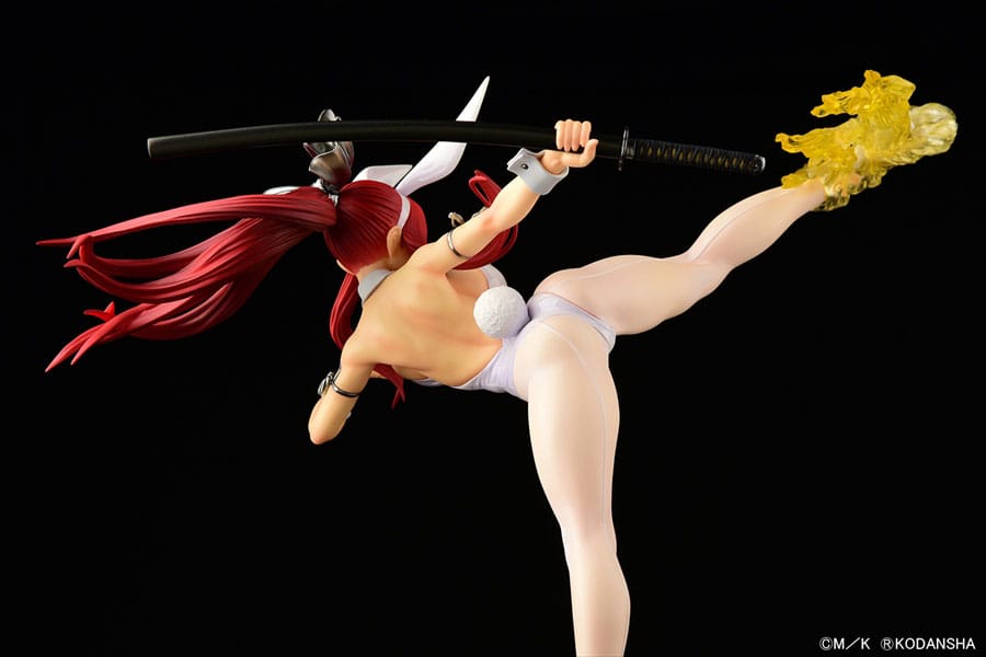 Erza Scarlet High Kick White Bunny Ver. Orca Toys