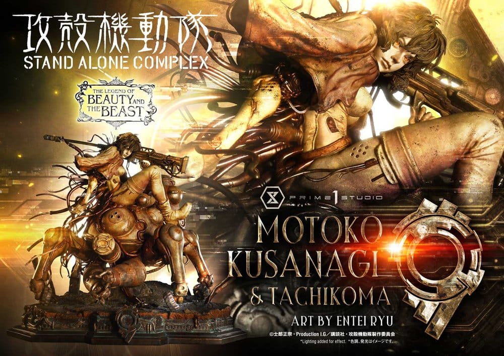 Ghost in the Shell Stand Alone Complex The Legend of Beauty and the Beast Statue Motoko Kusanagi & Tachikoma Art by Entei Ryu Bonus Version - Anime Figuren günstig kaufen
