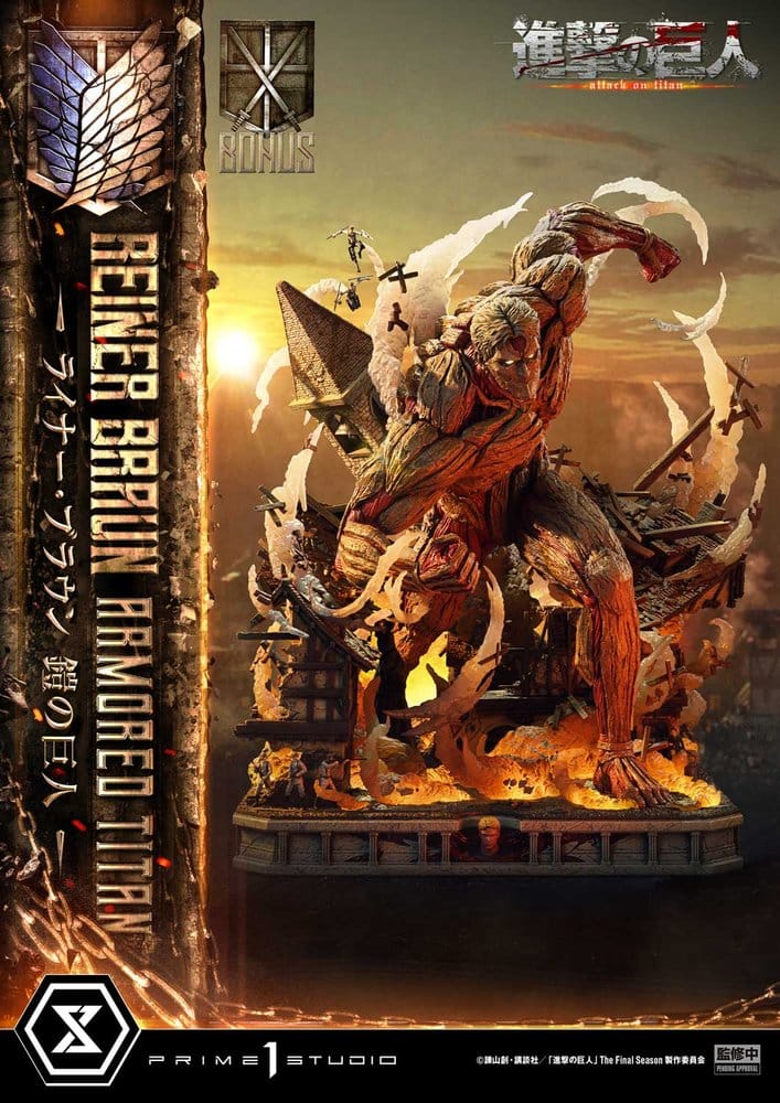 Attack on Titan (TV animation) Ultimate Diorama Masterline Statue Reiner Braun Armored Titan Bonus Version - Anime Figuren günstig kaufen
