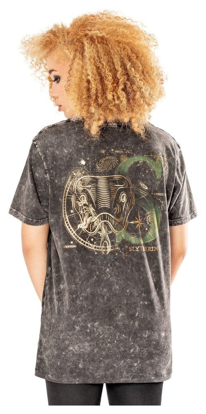 Harry Potter T-Shirt Slytherin (Auswasch-Optik / Vintage Style) - Anime Figuren günstig kaufen