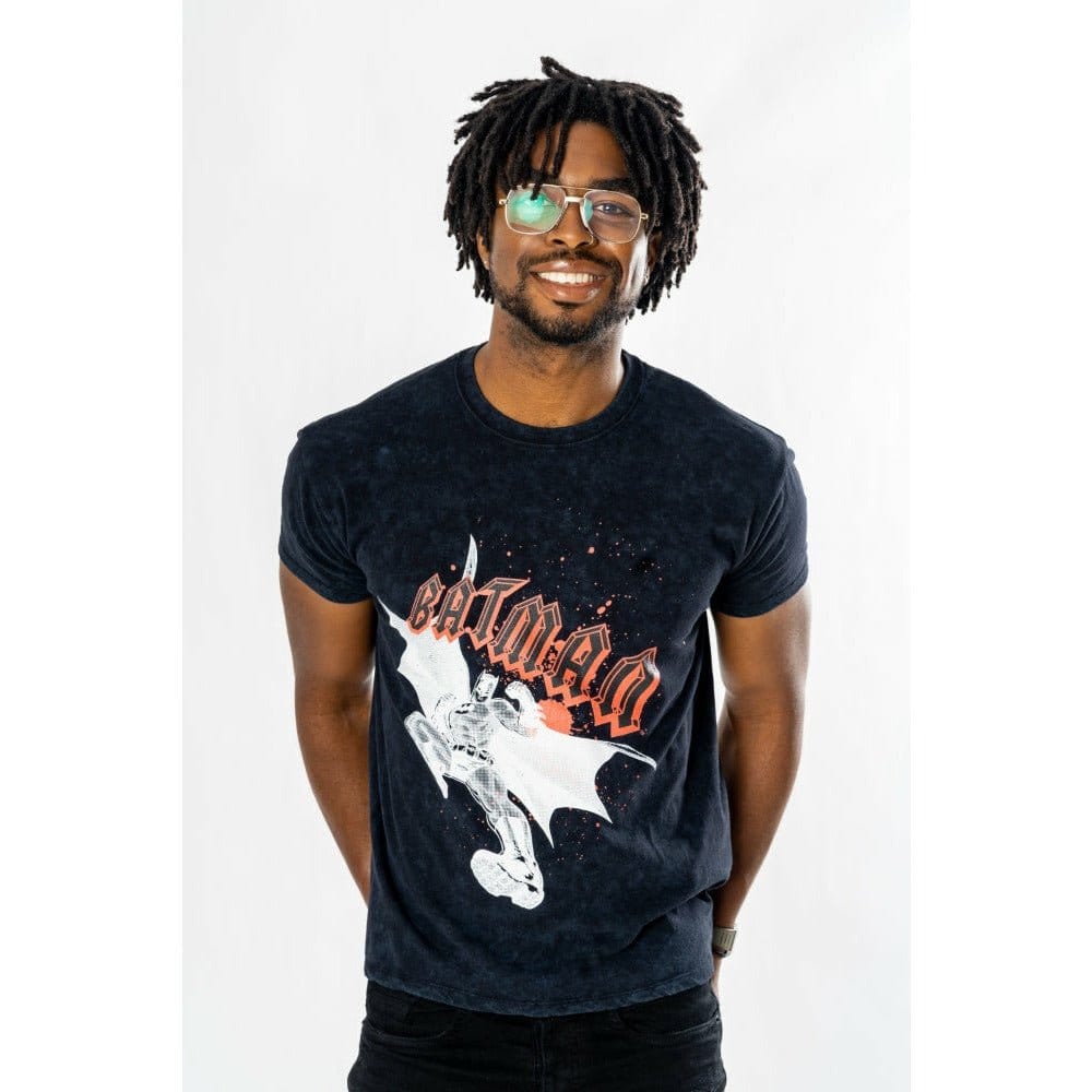 Batman T-Shirt Rock (Auswasch-Optik / Vintage Style) - Anime Figuren günstig kaufen