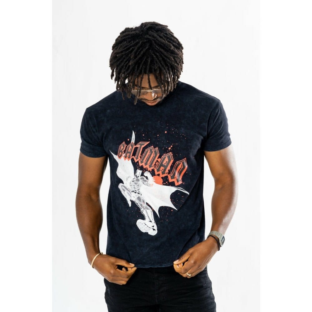 Batman T-Shirt Rock (Auswasch-Optik / Vintage Style) - Anime Figuren günstig kaufen