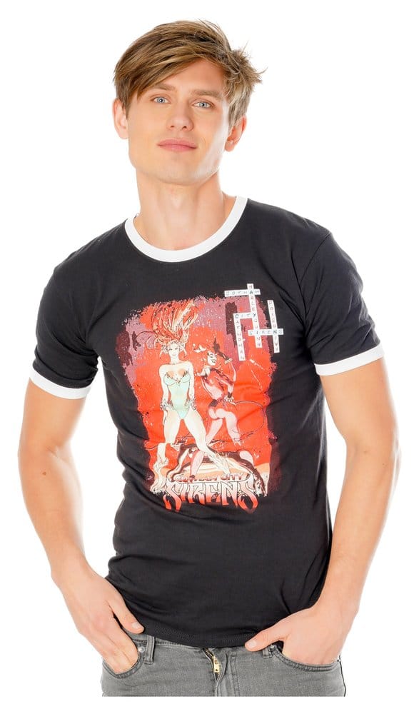 Gotham City Sirens T-Shirt Crossword Black Ringer - Anime Figuren günstig kaufen