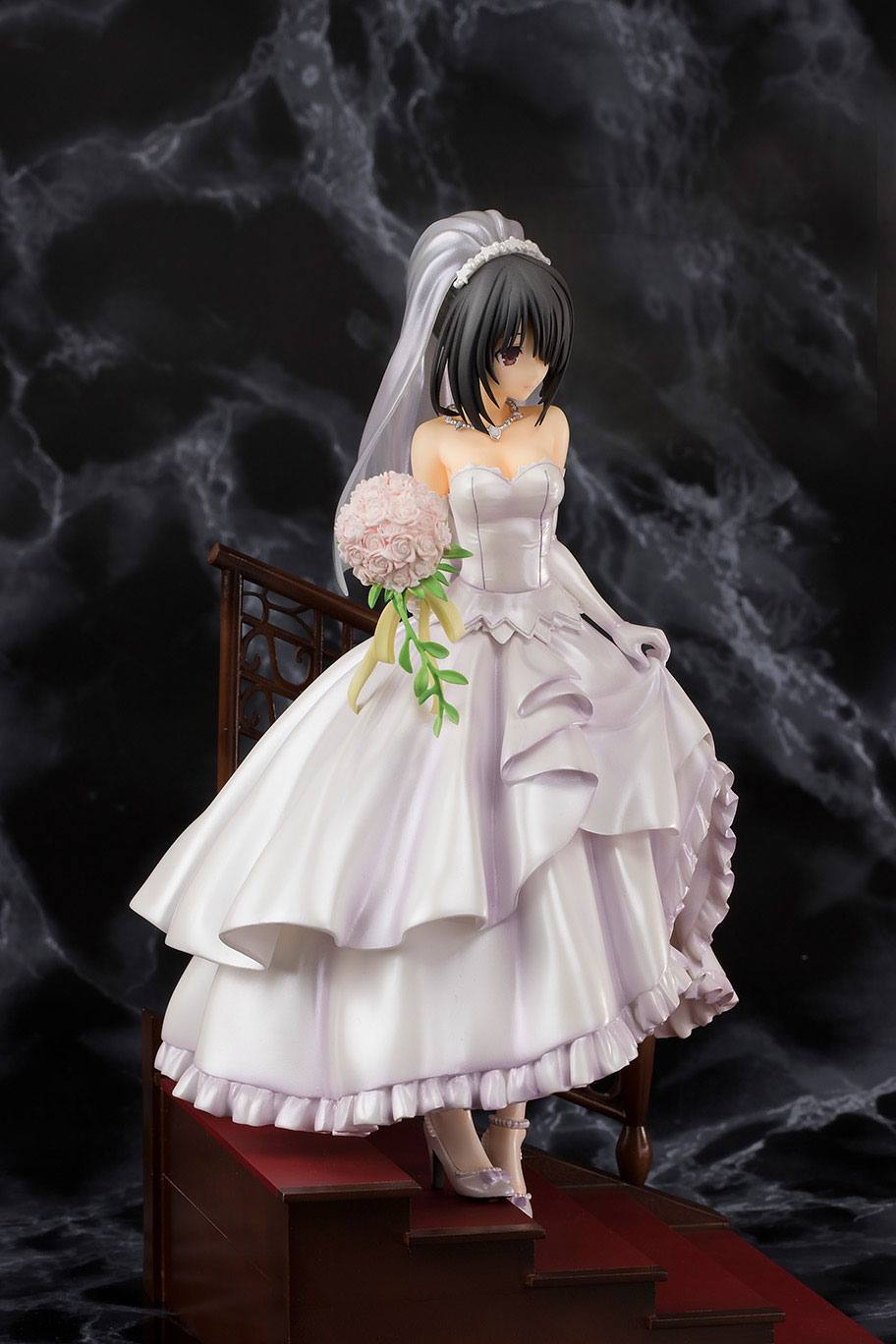 Date A Live Statue Kurumi Tokisaki Wedding Ver. (Beschägite Verpackung) - Anime Figuren günstig kaufen