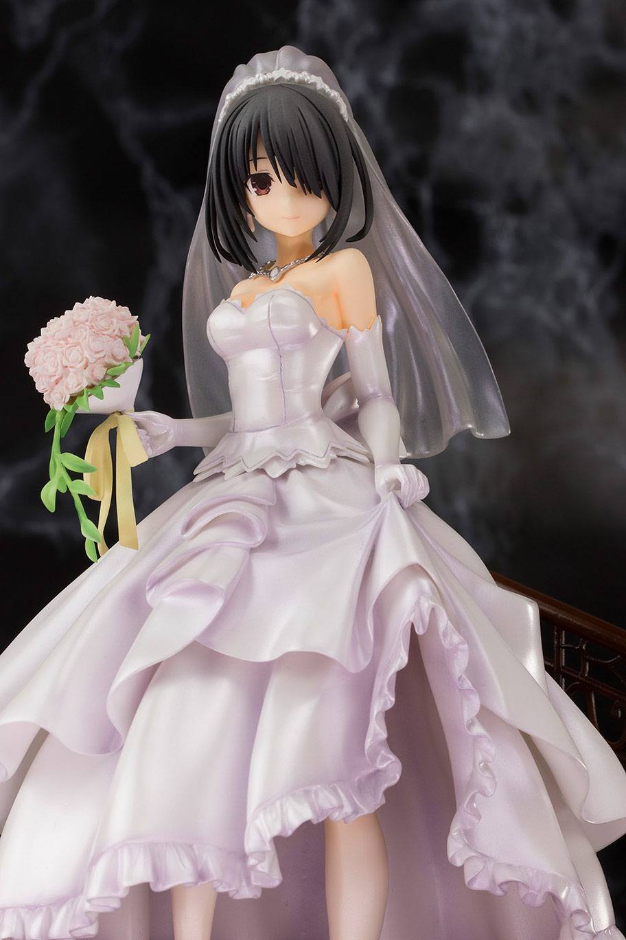 Date A Live Statue Kurumi Tokisaki Wedding Ver. (Beschägite Verpackung) - Anime Figuren günstig kaufen