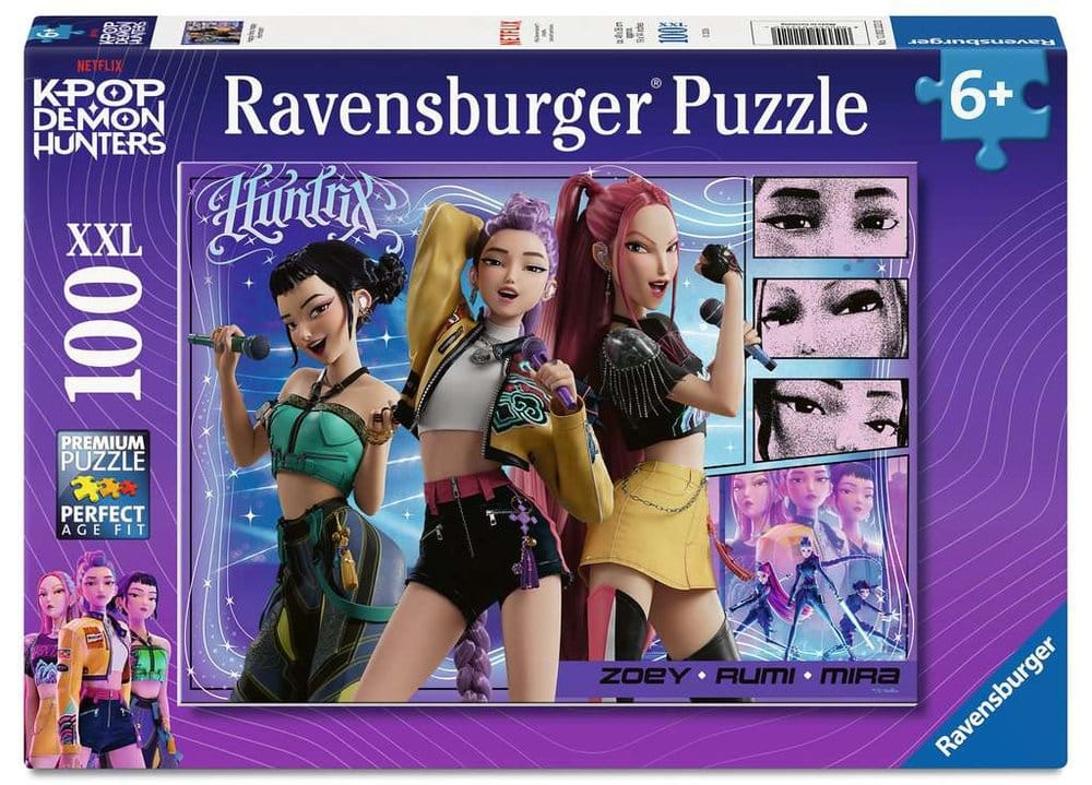 KPop Demon Hunters Kinderpuzzle Happy fans, happy Honmoon! (100 Teile XXL) - Anime Figuren günstig kaufen