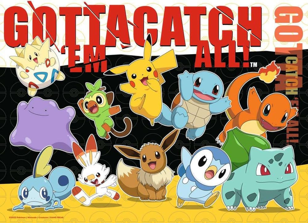 Pokémon Puzzles 4er-Pack Pokémon-Kumpels (4x100 Teile) - Anime Figuren günstig kaufen