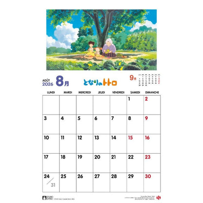 Mein Nachbar Totoro Kalender 2026 *Französische Version* - Anime Figuren günstig kaufen