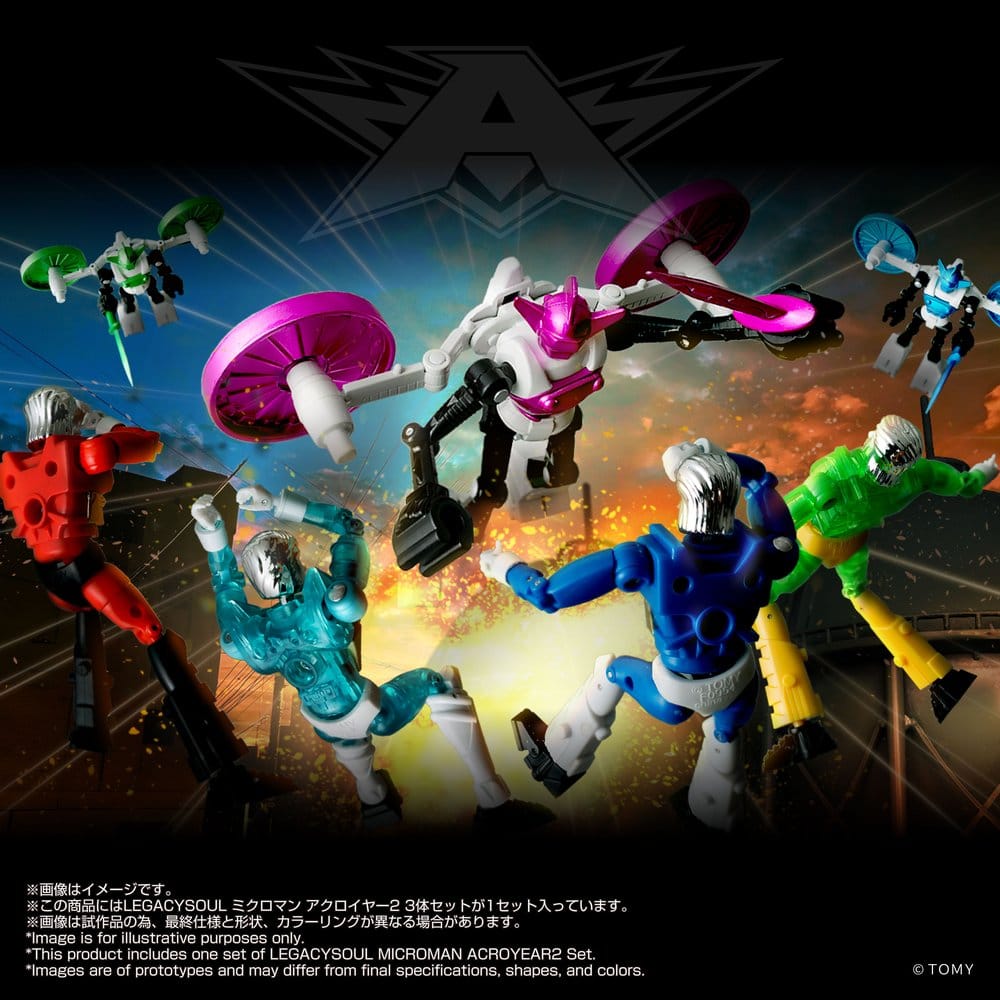 Microman Legacysoul Actionfiguren 3er-Pack Acroyear 2 - Anime Figuren günstig kaufen