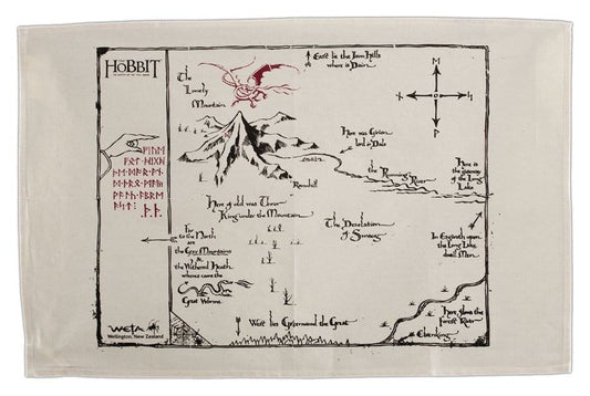 Der Hobbit Geschirrtuch Thorins Map - Anime Figuren günstig kaufen