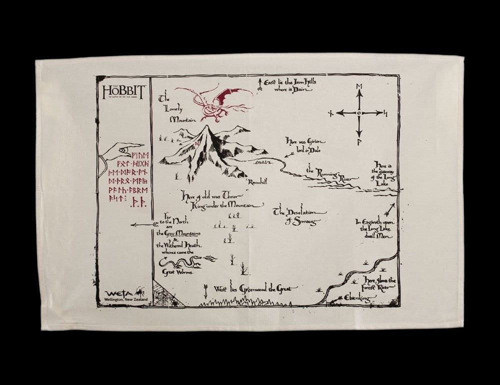 Der Hobbit Geschirrtuch Thorins Map - Anime Figuren günstig kaufen