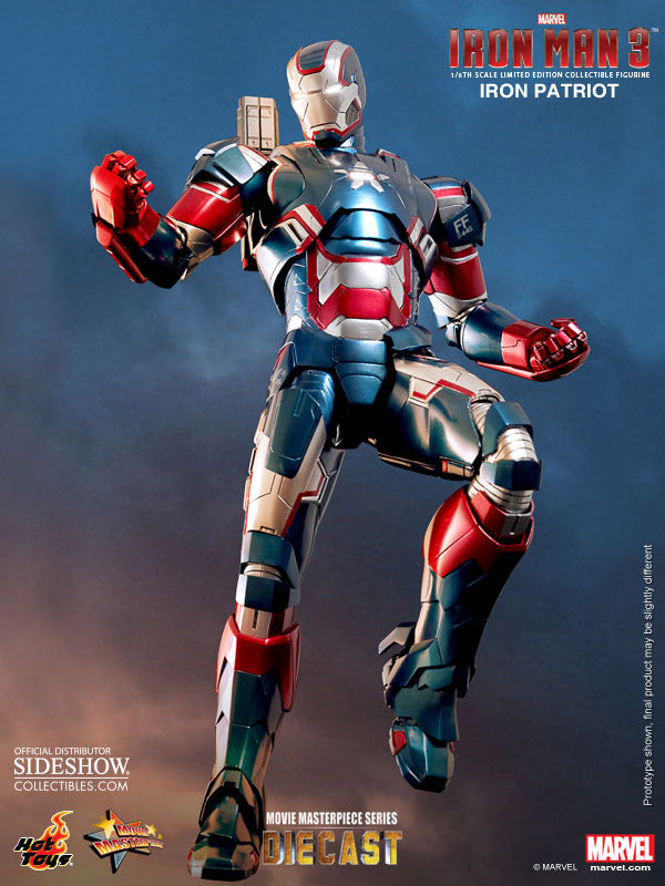 Iron Patriot Movie Masterpiece Iron Man 3 Hot Toys