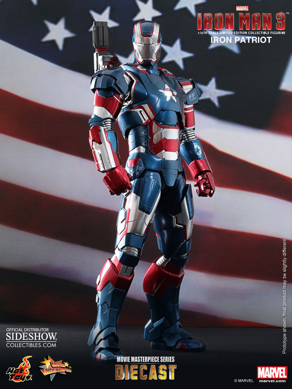 Iron Patriot Movie Masterpiece Iron Man 3 Hot Toys