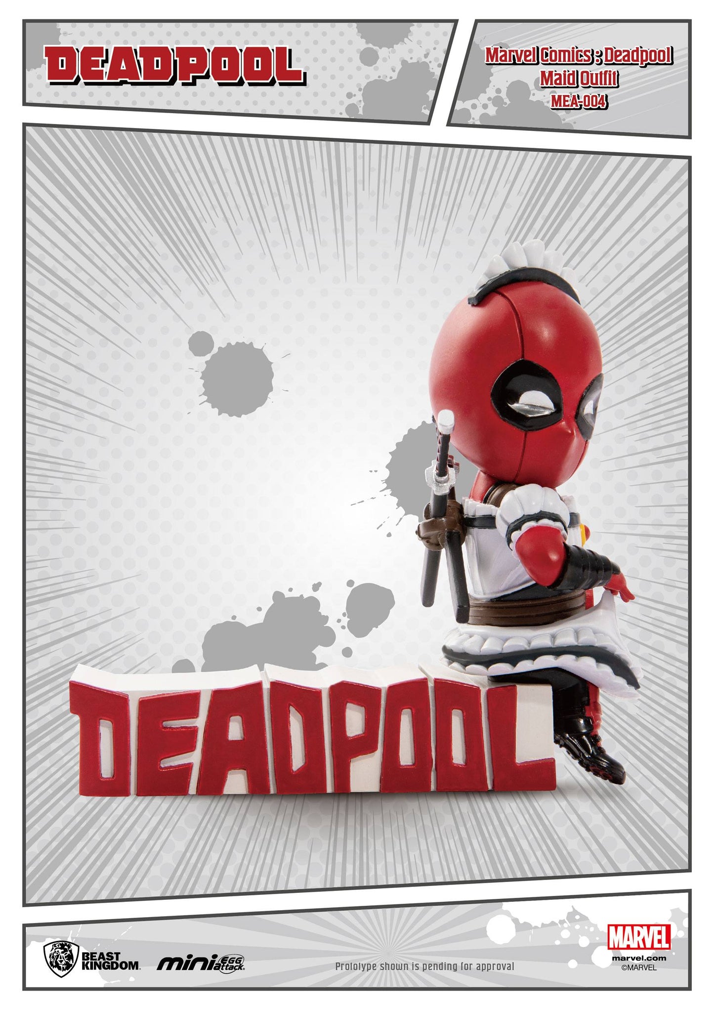 Deadpool - Maid Cosplay - Marvel Comics Mini Egg Attack