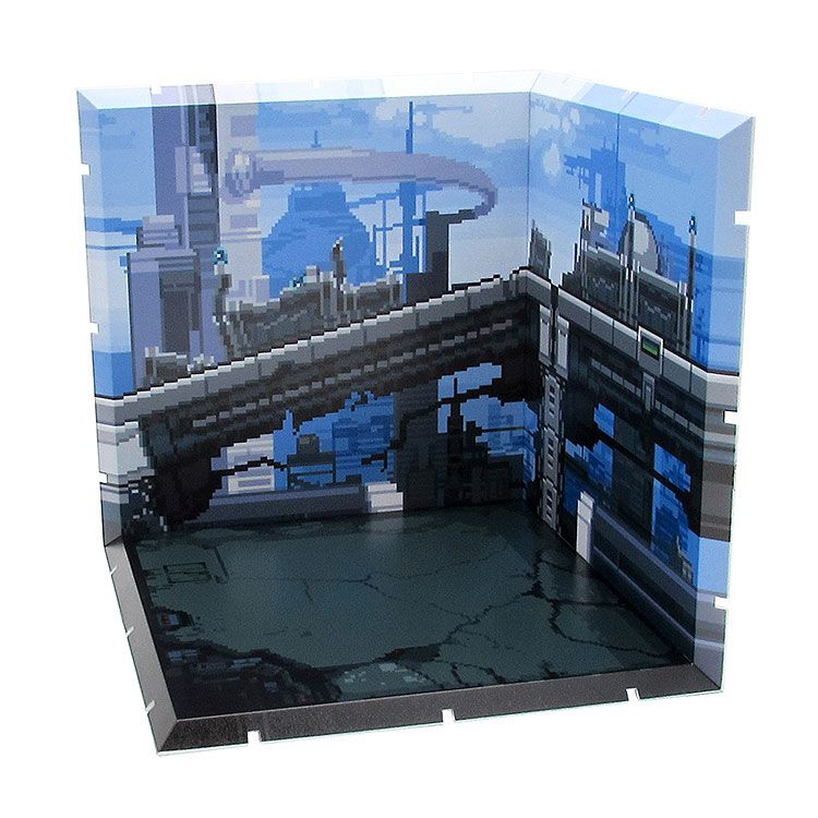 Future City in Pixel Art - Dioramansion 150 - Backgounds for Figures