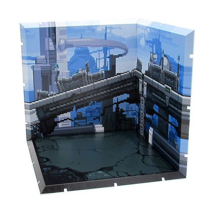 Future City in Pixel Art - Dioramansion 150 - Backgounds for Figures