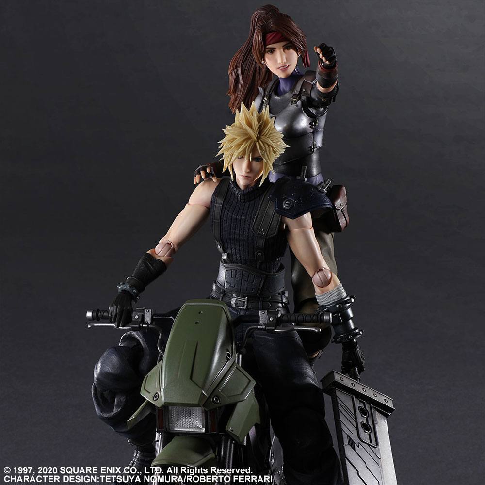 Jessie, Cloud & Bike - Play Arts Kai / Final Fantasy VII Remake