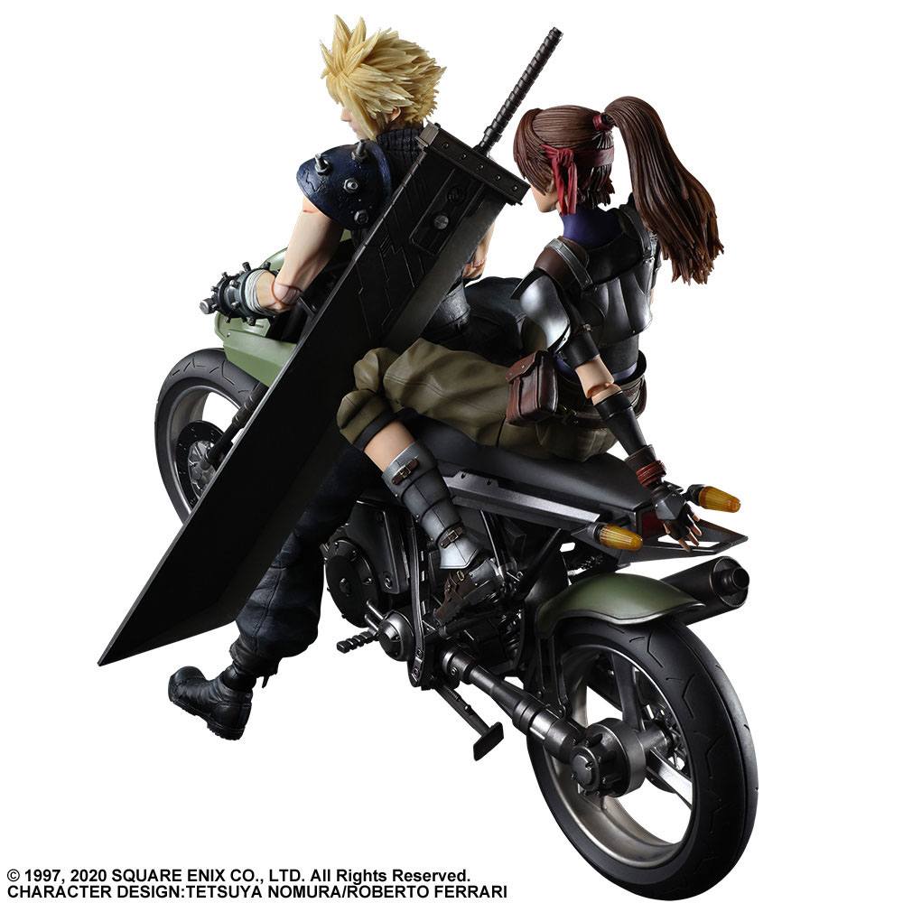 Jessie, Cloud & Bike - Play Arts Kai / Final Fantasy VII Remake