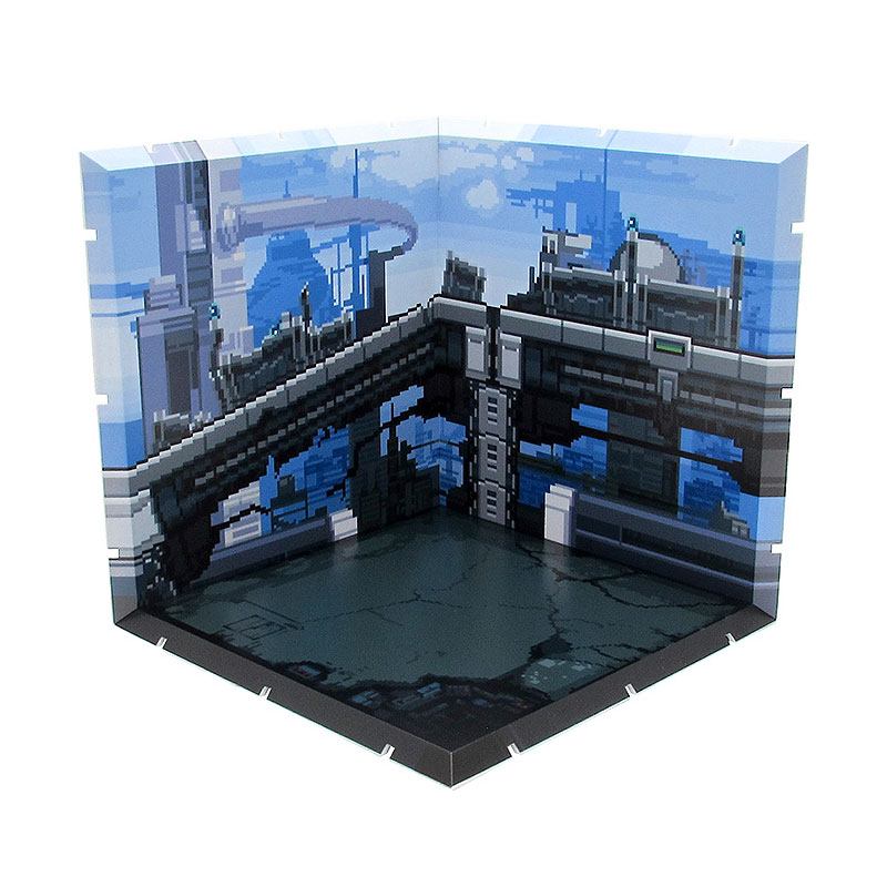 Zukunfts Stadt in Pixel Art- Dioramansion 150 - Backgounds für Figuren - Anime Figuren günstig kaufen